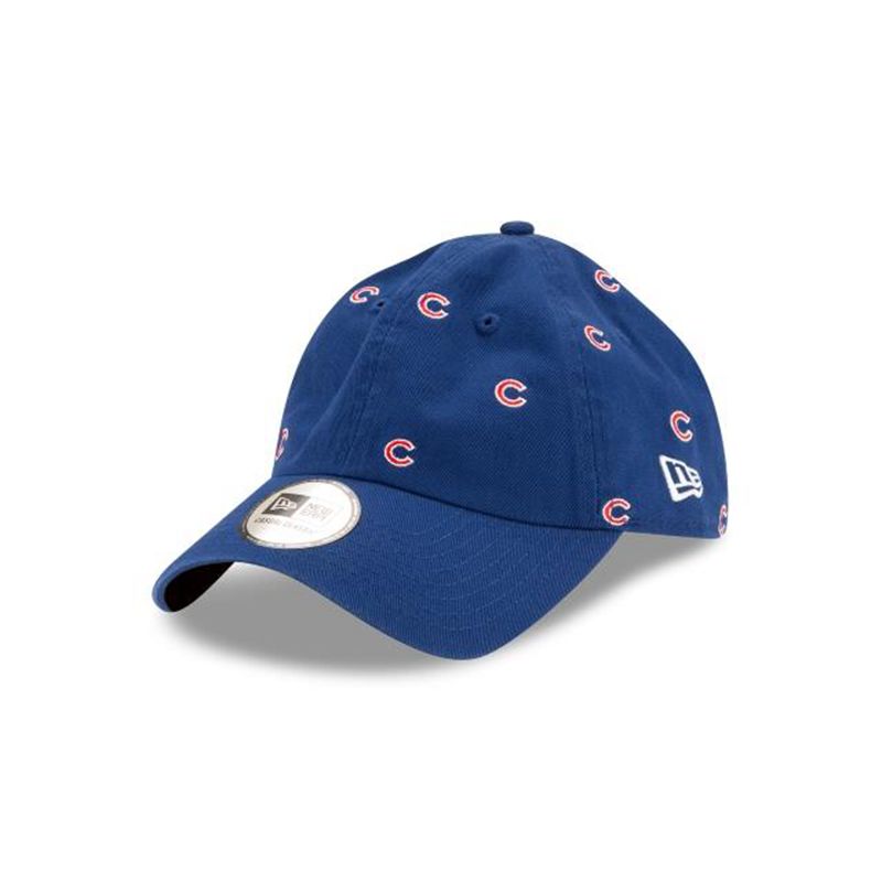 MLB Chicago Cubs All Over Logo Casual Classic Adjustable (GNN3690) - Blue New Era Caps